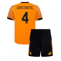 AS Roma Bryan Cristante #4 Vonkajší Detský futbalový dres 2025-26 Krátky Rukáv (+ trenírky)